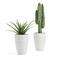 Glitzhome® 19" Eco-Friendly Oversized Tall Round Diamond Planters, 2ct.